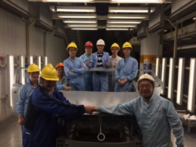 Henkel team with first surface treated vehicle body after plant upgrade