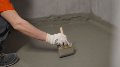 brush application, how to waterproof concrete floor, how to waterproof concrete wall