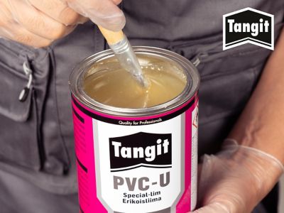 PVC Kunststoff Gel Kleber Tangit all pressure 250 ml Dose mit Pinsel  Klebstoff transparent