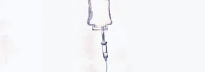 Illustration of IV drip bag
