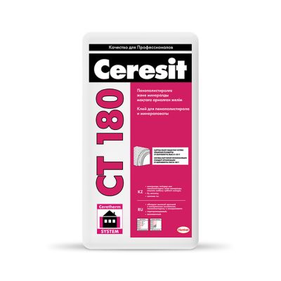 Ceresit CT 180 Минерал мақта тақталарға арналған бекітуі қатты MW желімтек ерітіндісі
