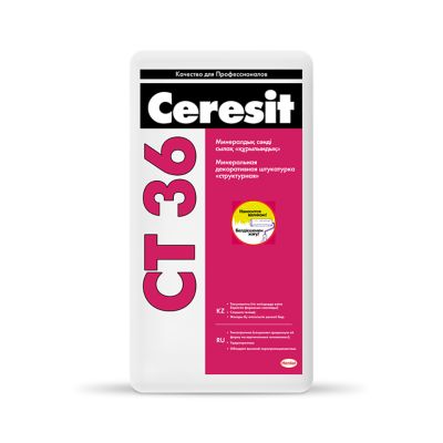 Ceresit CT 36 Минеральная декоративная штукатурка структурная, 2,0 мм