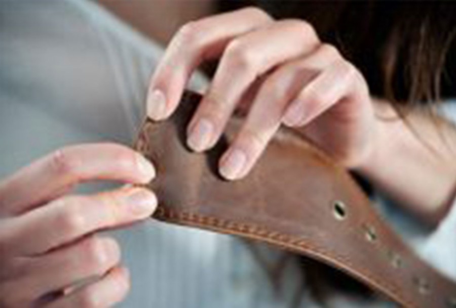 How to repair a split or fraying leather belt?