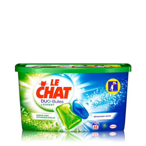 Lessive Capsules Le Chat L Expert Duo Bulles