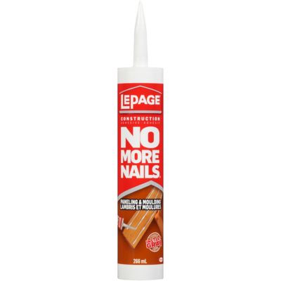 No More Nails® Adhésif pour la construction Lambris et Moulures
