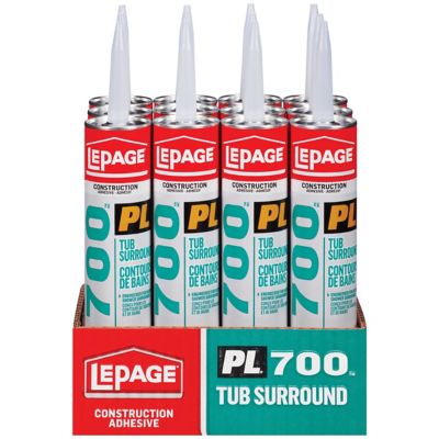 Pl 700 Tub Surround Adhesive, What Kind Of Adhesive For Tub Surround