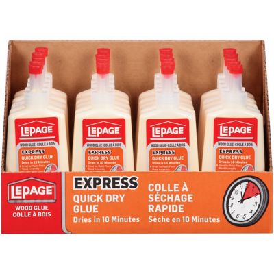 LePage Express Wood Glue Adhesive, Quick Dry, Interior, Dries Translucent,  150ml