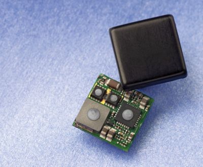 Photo of gap filler liquid form of thermal and mechanical interface material on components of an electronic printed circuit board assembly for thermal and mechanical stress management