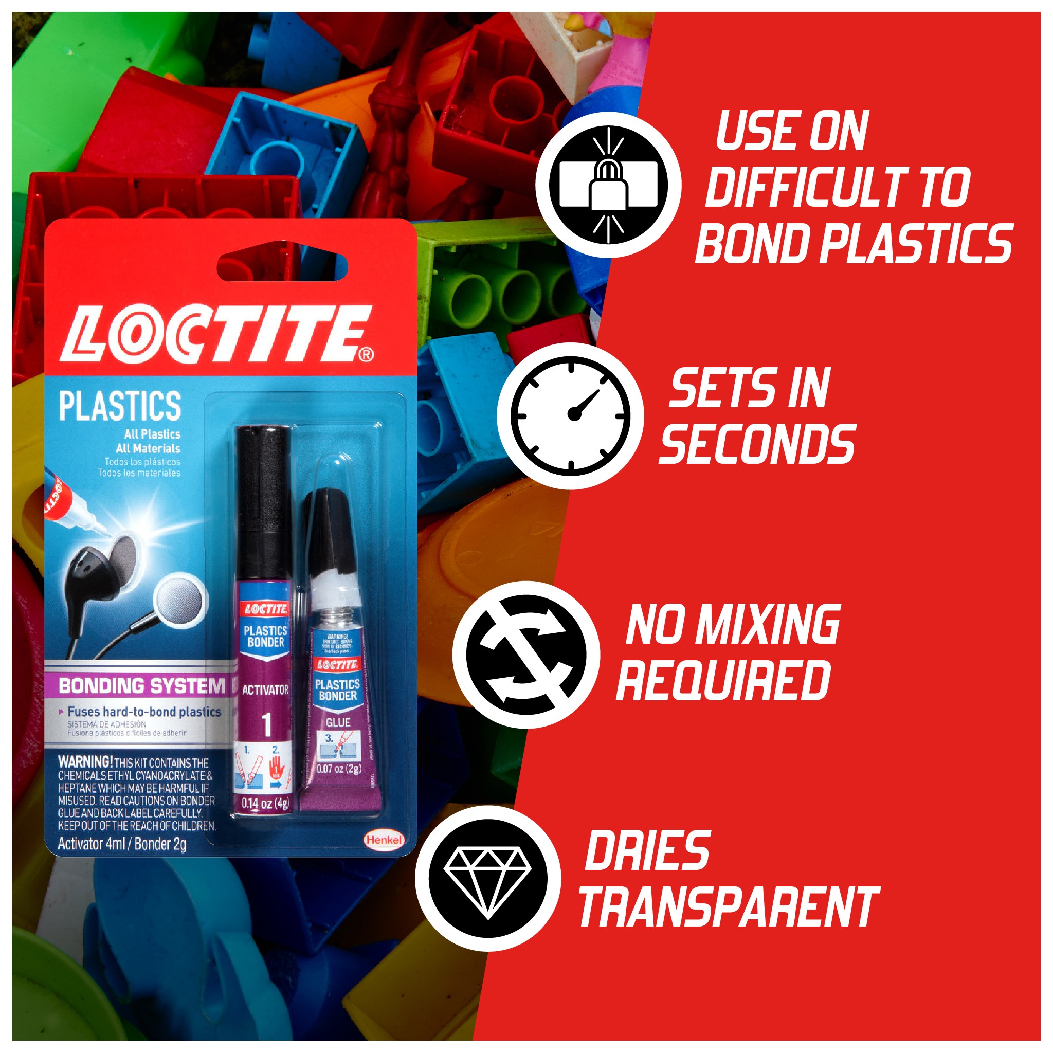 Loctite Super Glue Gel Control, UV Resins, Cements, Epoxies