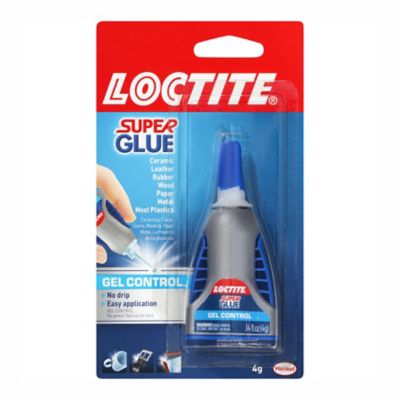 Loctite Super Glue Gel Control, Clear Superglue for Plastic, Wood, Metal,  Crafts, & Repair, Cyanoacrylate Adhesive Instant Glue, Quick Dry - 0.14 fl