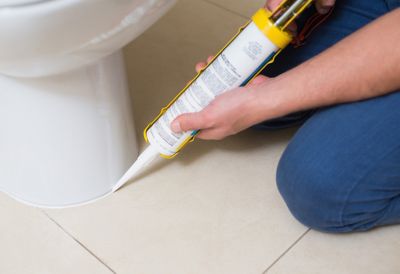 Waterproof silicone caulk