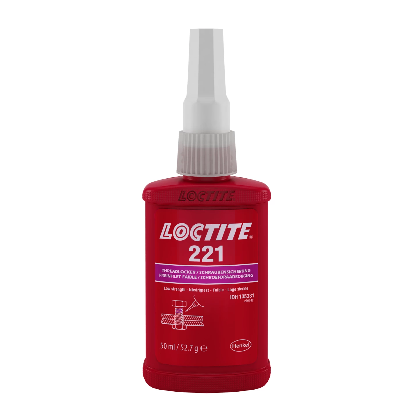 LOCTITE 221 Threadlocker - 50ml Bottle (IDH 135331)