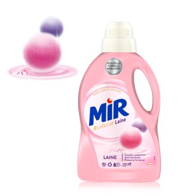 MIR Mir Lessive liquide spécifique laine parfum bambou 50 lavages 2x1,5l 50  lavages 2x1,5l pas cher 