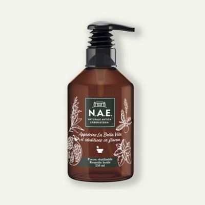 Flacon pompe réutilisable pour shampoing douche ≡ N.A.E. Erboristeria