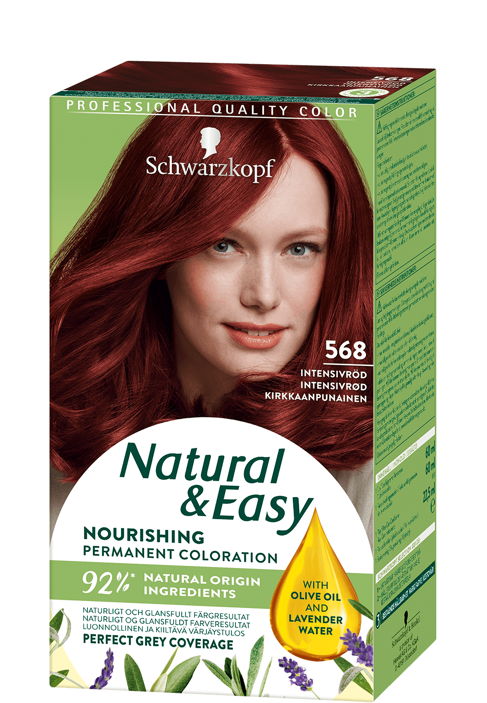 luonnollinen punainen hiusväri