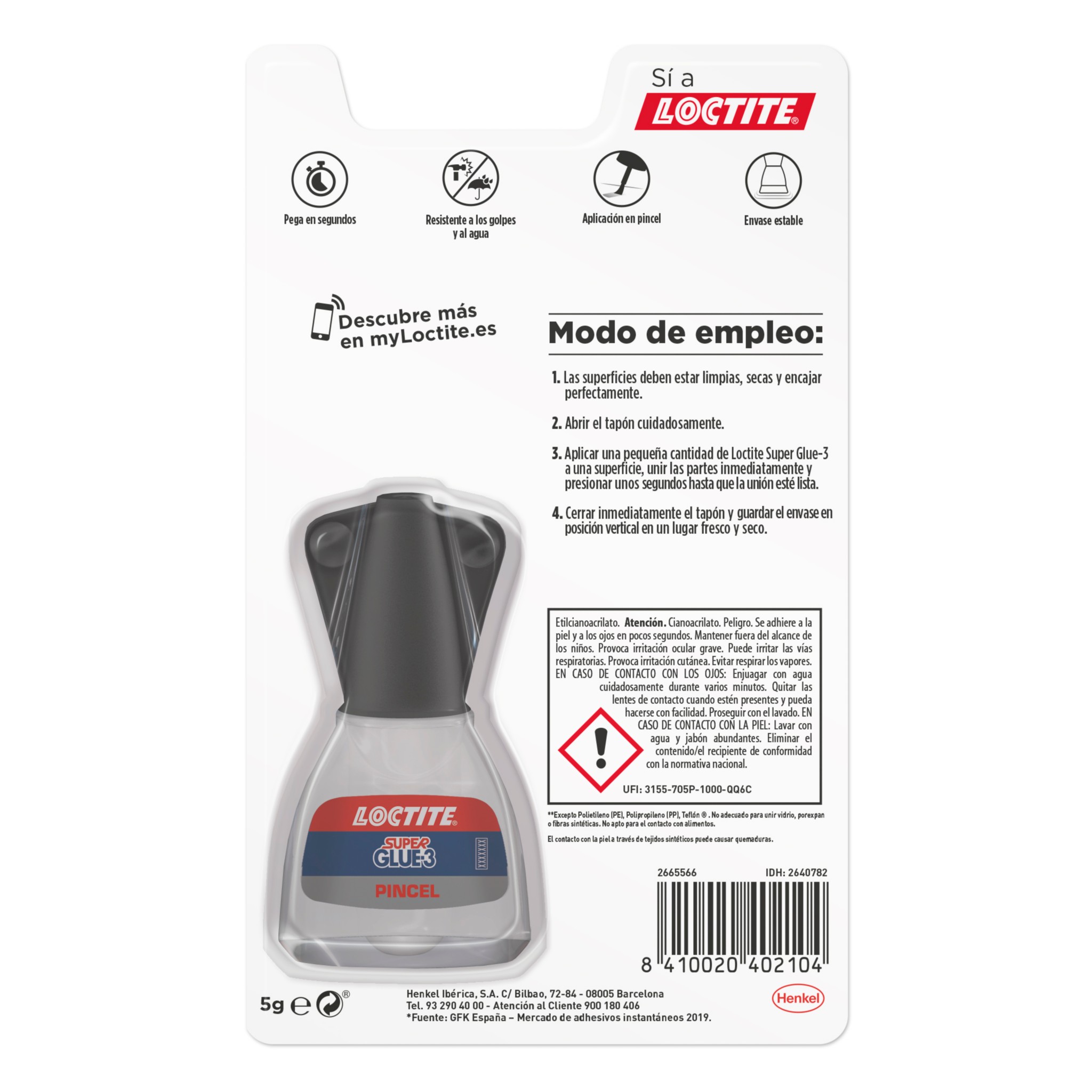 ▷ Chollo Pack x3 Loctite Super Glue-3 en pincel por sólo 13,99€ (4,66€ la  unidad)