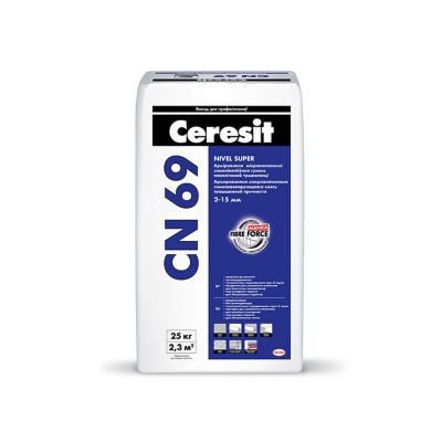 CN 69. Армированная микроволокнами самонивелирующаяся смесь повышенной ...