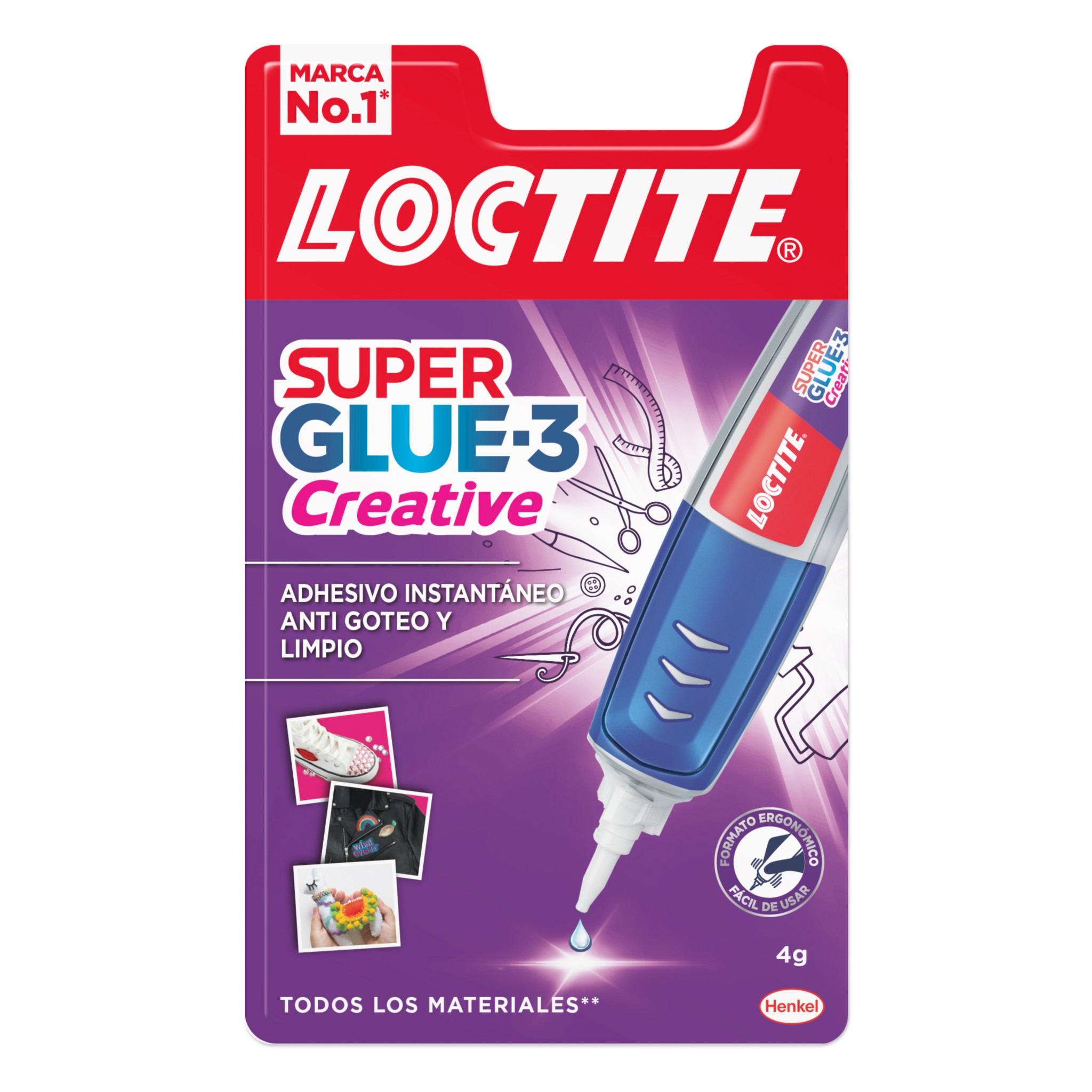 Loctite Super Glue-3 Power Easy Adhesivo instantáneo que no pega a los  dedos inmediatamente, 3gr