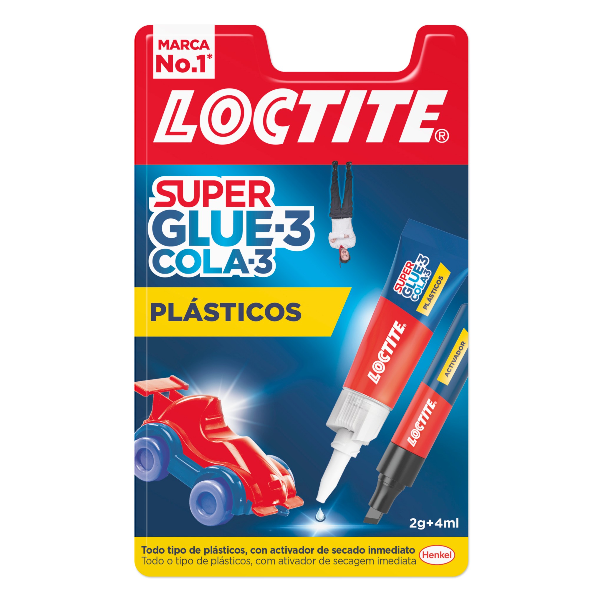 Loctite Super Glue-3 Original, pegamento universal con triple resistencia,  adhesivo transparente, pegamento instantáneo y fuerza instantánea, 2x3 g :  : Bricolaje y herramientas