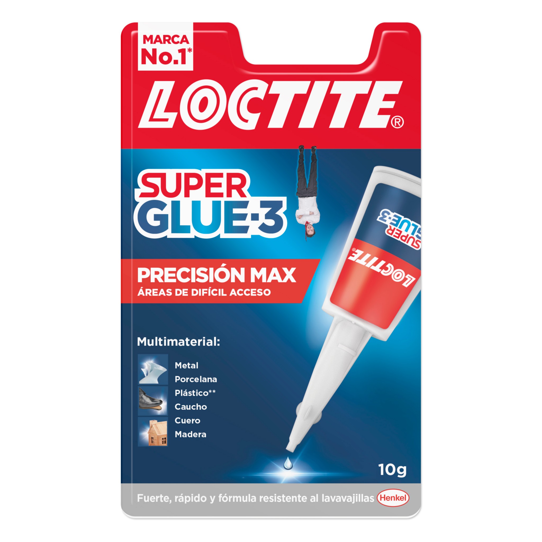 Loctite Super Glue-3 Precisión Max Adhesivo instantáneo con boquilla extra  larga, 10gr