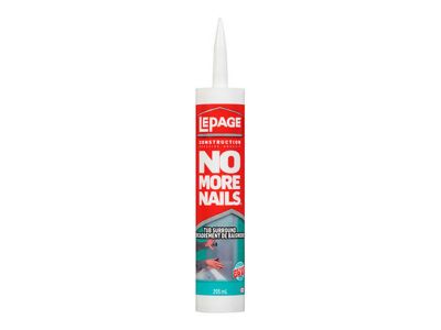 No More Nails® Adhesif Pour Encadrements de Baignoire