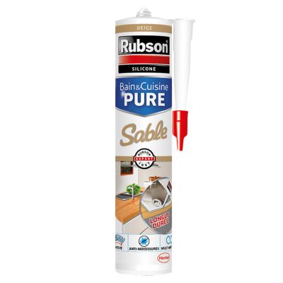 Mastic Joint Bain & Cuisine Pure Silicone Couleur Sable