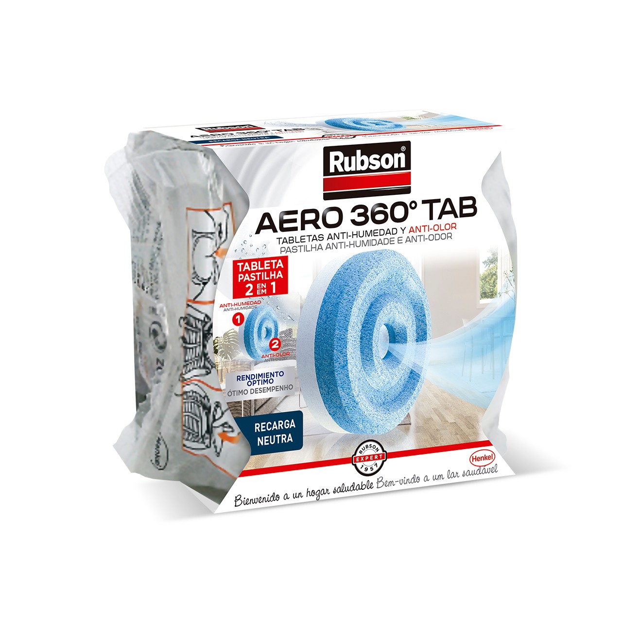 Deshumidificador AERO 360º Baño 1 tableta Rubson 450 gr