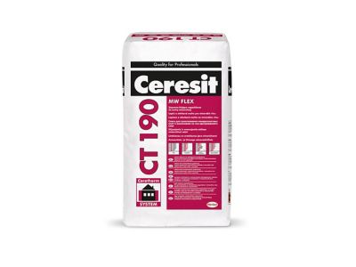 Ceresit CT 190&nbsp; Строителен разтвор за лепене и шпакловане на минерална вата