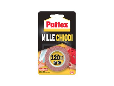 Pattex Millechiodi Tape, nastro biadesivo extra forte per applicazioni  permanenti