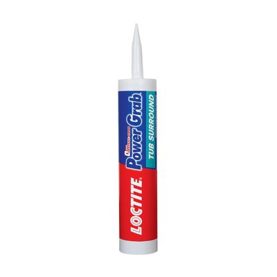 Loctite Power Grab Tub Surround, What Kind Of Adhesive To Use On A Tub Surround