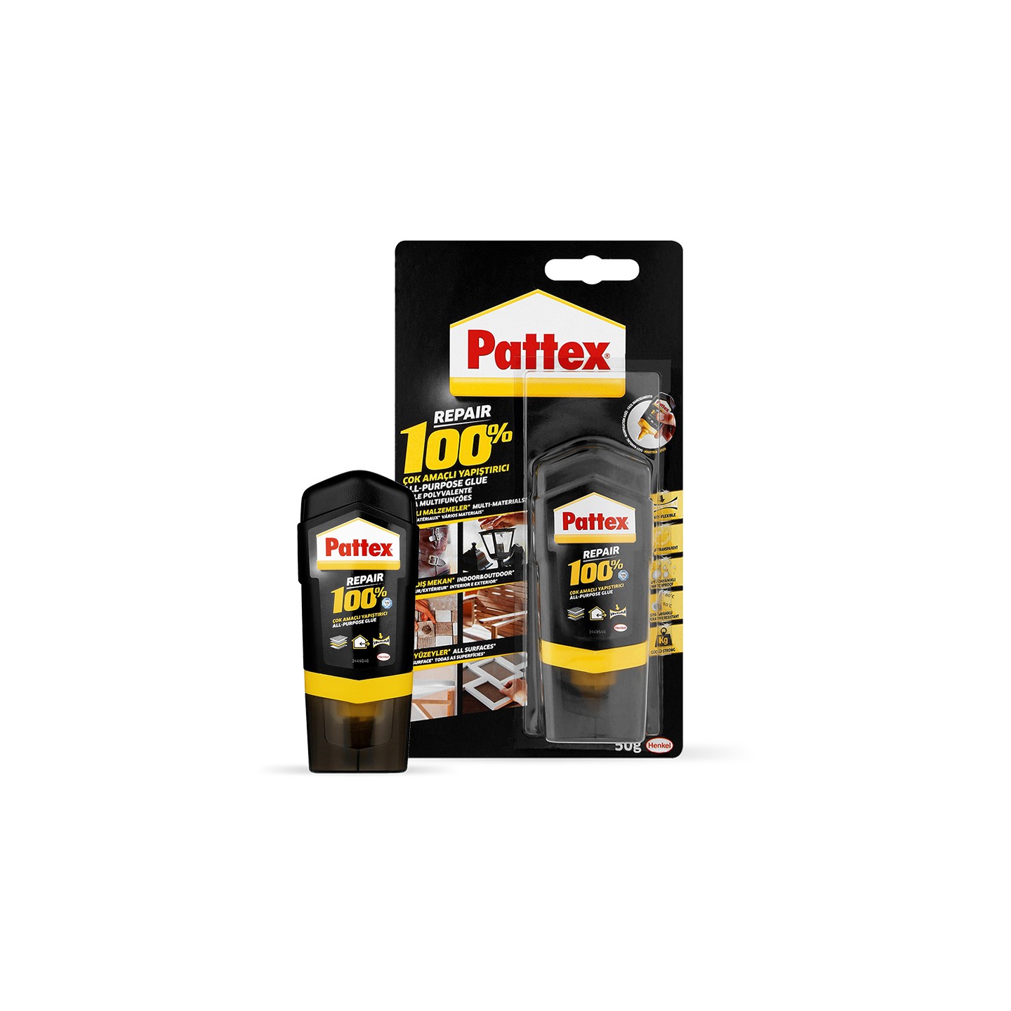Pattex 1345747Multi General Purpose Glue, Black/Yellow, 50 g