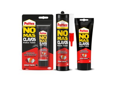 Pack de 6 Pattex NO MÁS CLAVOS Hightack, Adhesivo de montaje