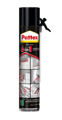 Pattex 6 в 1 піна-клей (ПІД ПІСТОЛЕТ ТА З ТРУБКОЮ)