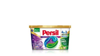 Persil 4in1 diskovi sa mirisom Lavande obezbeđuju dugotrajnu svežinu uz prijatnu mirisnu notu, istovremeno negujući vlakna vaše odeće.