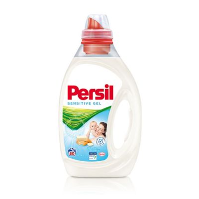 Persil Sensitive Gel sa mirisom bademovog mleka i prirodnim sapunom, zbog svoje formulacije pogodan za osobe sklone alergijama, kao i za decu i bebe. 