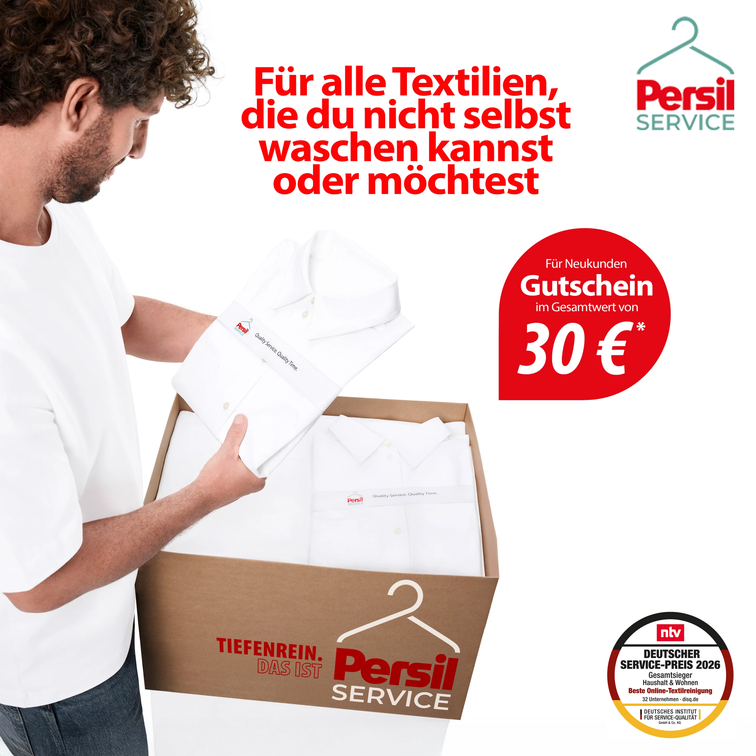 Jetzt einlösen: Deine 30 €* Persil Service Gutscheine warten auf dich!