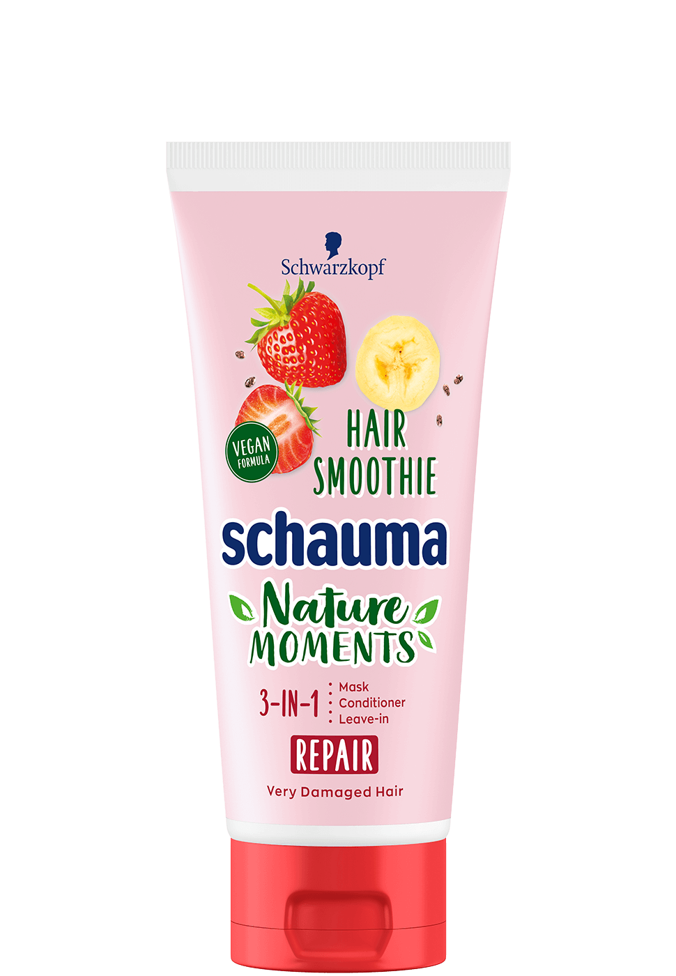 Nature Moments Hair Smoothie Strawberry Banana Chia Seeds