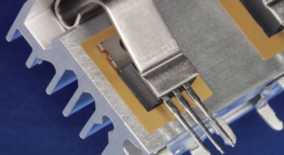 Yellow phase change material on a metal component