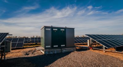 Inverter and energy storage building in solar cell park