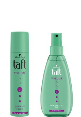 Taft Volume: laky na vlasy a penové tužidlá pre objem vlasov