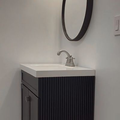 Old Bathroom Vanity Turned Modern