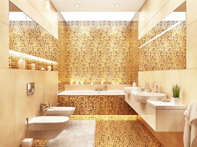 Kupatilo obloženo mozaikom