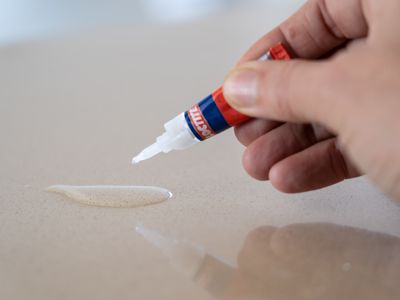 Removing super glue, residue, and stains