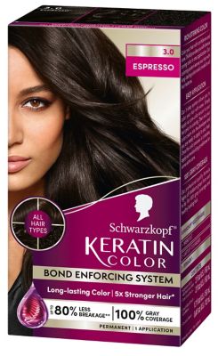 Espresso Brown Hair Dye, Keratin Color