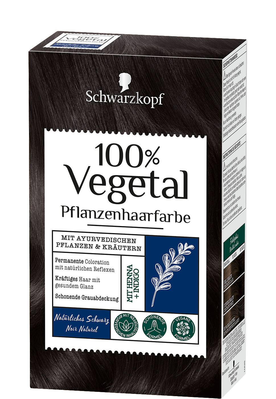 schwarze haare geheimnisvoll und stylish