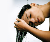 Woman shows how to wash hair properly