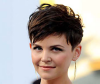 Woman with very short hairstyle